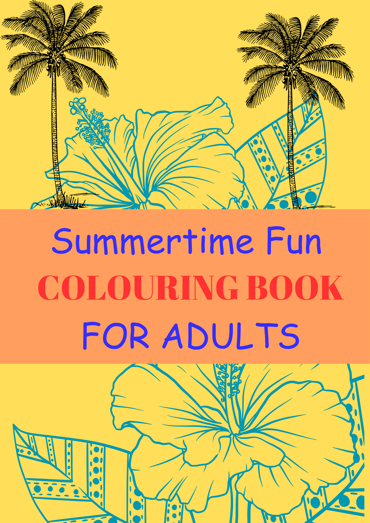 Summertime Fun Adult Colouring Book